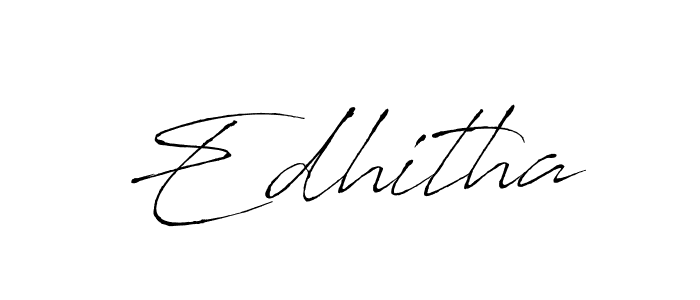 How to make Edhitha name signature. Use Antro_Vectra style for creating short signs online. This is the latest handwritten sign. Edhitha signature style 6 images and pictures png