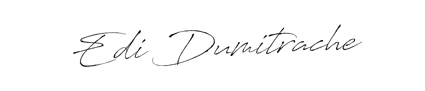 Edi Dumitrache stylish signature style. Best Handwritten Sign (Antro_Vectra) for my name. Handwritten Signature Collection Ideas for my name Edi Dumitrache. Edi Dumitrache signature style 6 images and pictures png