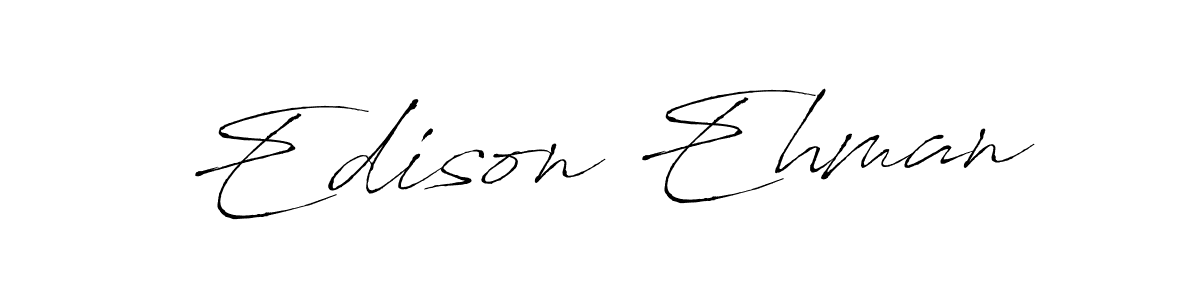 Make a beautiful signature design for name Edison Ehman. Use this online signature maker to create a handwritten signature for free. Edison Ehman signature style 6 images and pictures png
