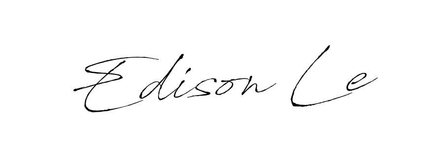 How to make Edison Le signature? Antro_Vectra is a professional autograph style. Create handwritten signature for Edison Le name. Edison Le signature style 6 images and pictures png