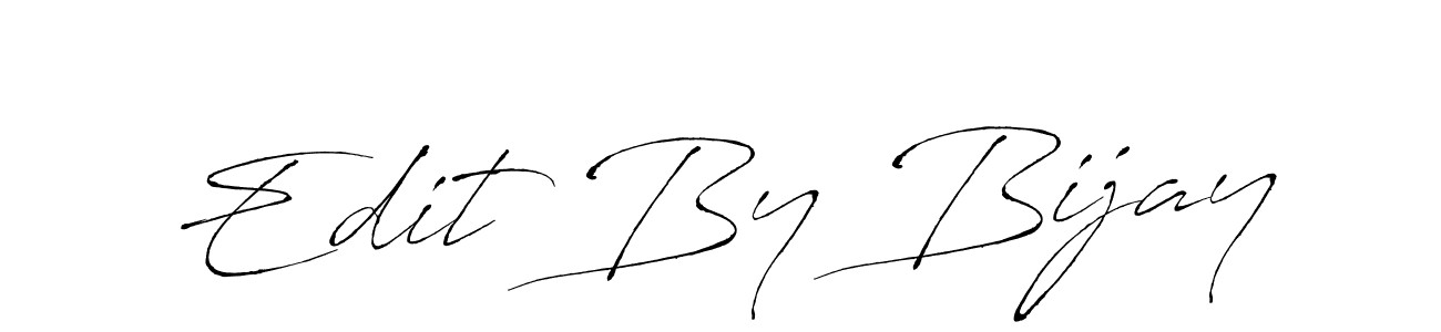 The best way (Antro_Vectra) to make a short signature is to pick only two or three words in your name. The name Edit By Bijay include a total of six letters. For converting this name. Edit By Bijay signature style 6 images and pictures png