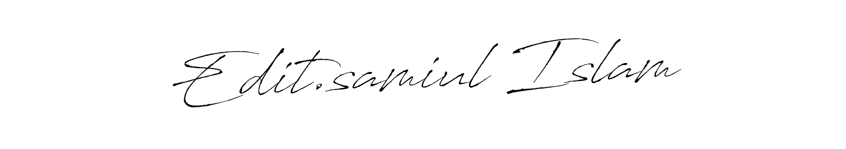 You should practise on your own different ways (Antro_Vectra) to write your name (Edit.samiul Islam) in signature. don't let someone else do it for you. Edit.samiul Islam signature style 6 images and pictures png