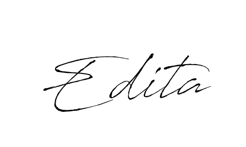 if you are searching for the best signature style for your name Edita. so please give up your signature search. here we have designed multiple signature styles  using Antro_Vectra. Edita signature style 6 images and pictures png