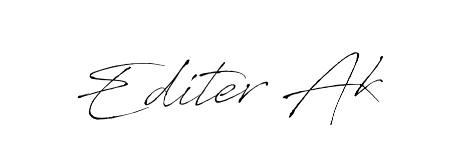 Editer Ak stylish signature style. Best Handwritten Sign (Antro_Vectra) for my name. Handwritten Signature Collection Ideas for my name Editer Ak. Editer Ak signature style 6 images and pictures png