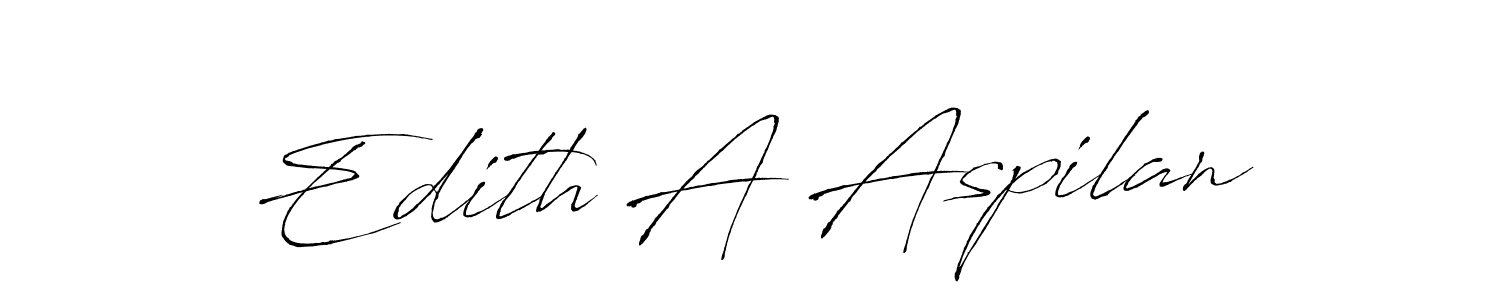 Use a signature maker to create a handwritten signature online. With this signature software, you can design (Antro_Vectra) your own signature for name Edith A Aspilan. Edith A Aspilan signature style 6 images and pictures png