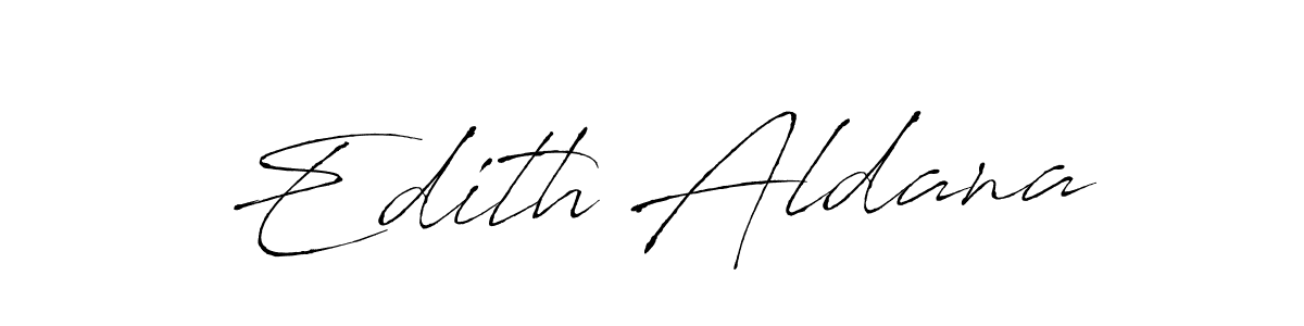 Design your own signature with our free online signature maker. With this signature software, you can create a handwritten (Antro_Vectra) signature for name Edith Aldana. Edith Aldana signature style 6 images and pictures png