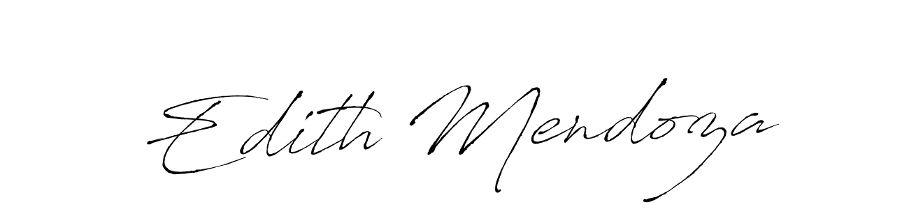 How to make Edith Mendoza name signature. Use Antro_Vectra style for creating short signs online. This is the latest handwritten sign. Edith Mendoza signature style 6 images and pictures png