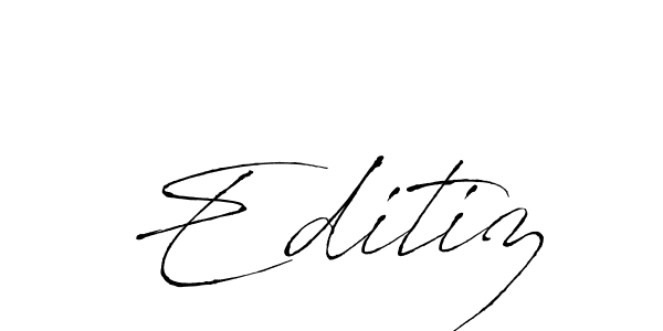 How to Draw Editiz signature style? Antro_Vectra is a latest design signature styles for name Editiz. Editiz signature style 6 images and pictures png