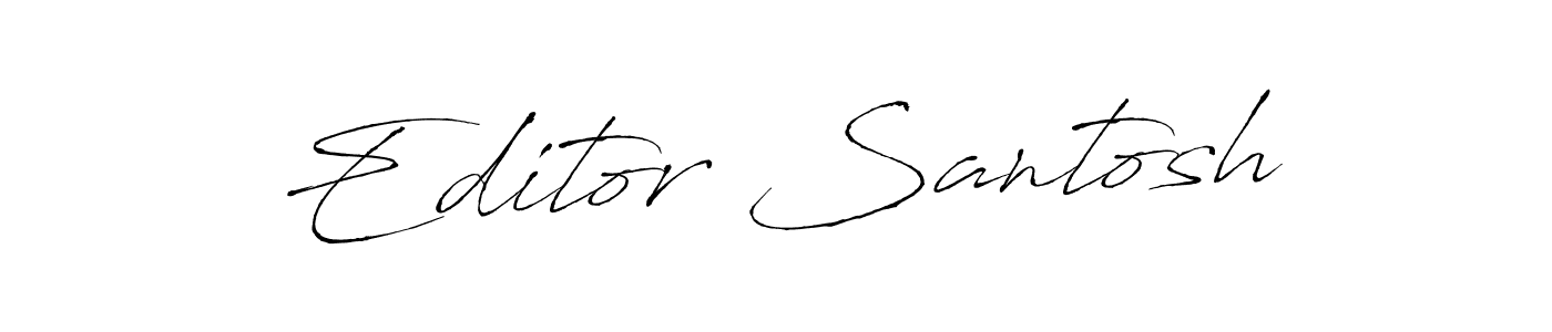 if you are searching for the best signature style for your name Editor Santosh. so please give up your signature search. here we have designed multiple signature styles  using Antro_Vectra. Editor Santosh signature style 6 images and pictures png