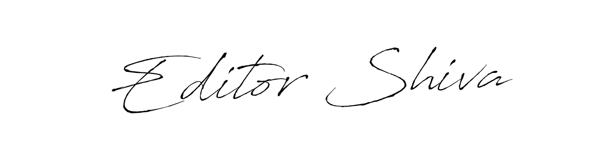 Create a beautiful signature design for name Editor Shiva. With this signature (Antro_Vectra) fonts, you can make a handwritten signature for free. Editor Shiva signature style 6 images and pictures png