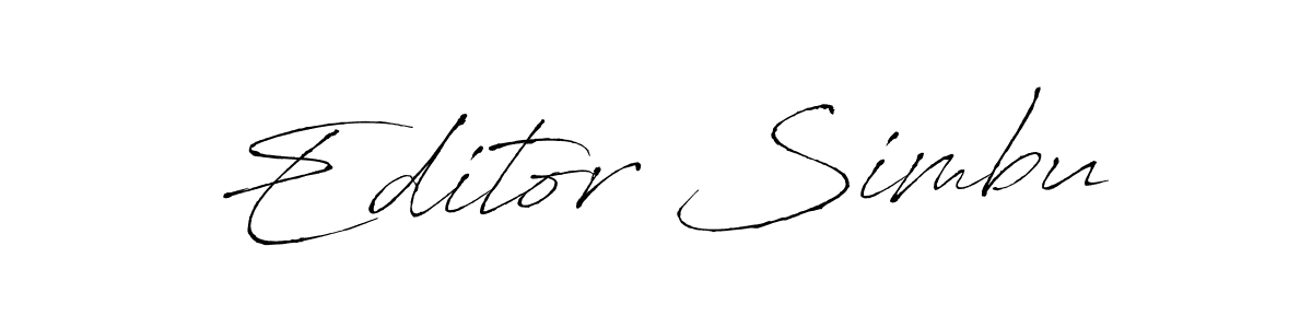 Once you've used our free online signature maker to create your best signature Antro_Vectra style, it's time to enjoy all of the benefits that Editor Simbu name signing documents. Editor Simbu signature style 6 images and pictures png