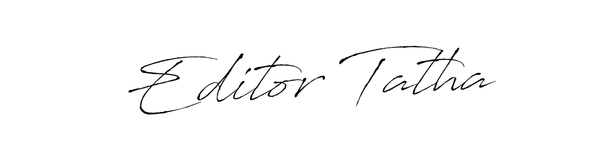 Antro_Vectra is a professional signature style that is perfect for those who want to add a touch of class to their signature. It is also a great choice for those who want to make their signature more unique. Get Editor Tatha name to fancy signature for free. Editor Tatha signature style 6 images and pictures png