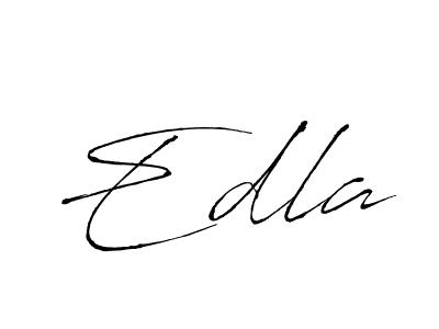 Use a signature maker to create a handwritten signature online. With this signature software, you can design (Antro_Vectra) your own signature for name Edla. Edla signature style 6 images and pictures png