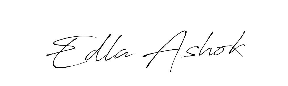 Create a beautiful signature design for name Edla Ashok. With this signature (Antro_Vectra) fonts, you can make a handwritten signature for free. Edla Ashok signature style 6 images and pictures png