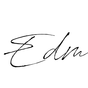 The best way (Antro_Vectra) to make a short signature is to pick only two or three words in your name. The name Edm include a total of six letters. For converting this name. Edm signature style 6 images and pictures png