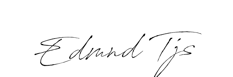 How to make Edmnd Tjs name signature. Use Antro_Vectra style for creating short signs online. This is the latest handwritten sign. Edmnd Tjs signature style 6 images and pictures png