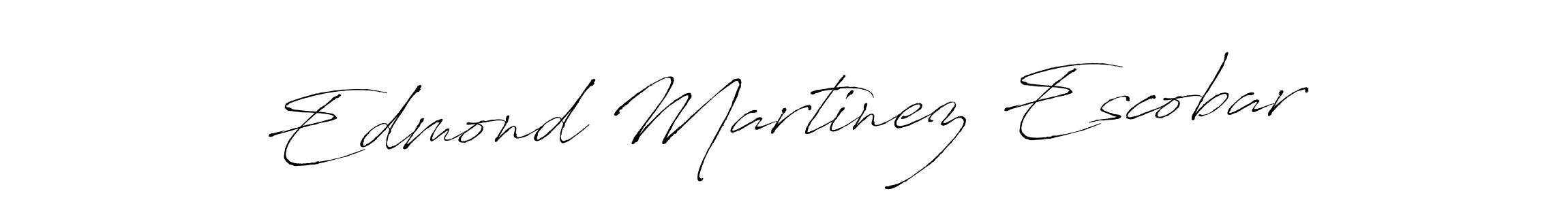 Create a beautiful signature design for name Edmond Martinez Escobar. With this signature (Antro_Vectra) fonts, you can make a handwritten signature for free. Edmond Martinez Escobar signature style 6 images and pictures png