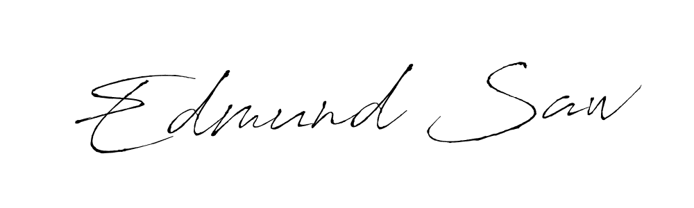 Edmund Saw stylish signature style. Best Handwritten Sign (Antro_Vectra) for my name. Handwritten Signature Collection Ideas for my name Edmund Saw. Edmund Saw signature style 6 images and pictures png