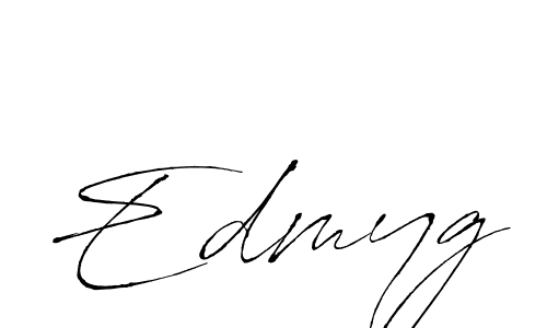 The best way (Antro_Vectra) to make a short signature is to pick only two or three words in your name. The name Edmyg include a total of six letters. For converting this name. Edmyg signature style 6 images and pictures png