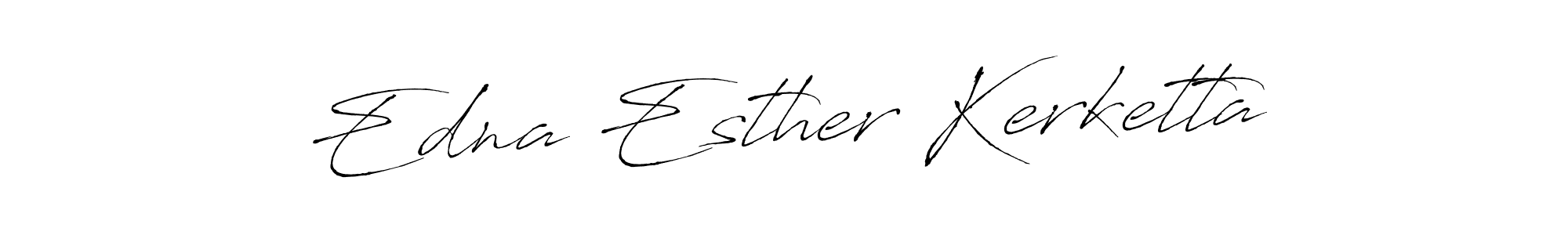 Edna Esther Kerketta stylish signature style. Best Handwritten Sign (Antro_Vectra) for my name. Handwritten Signature Collection Ideas for my name Edna Esther Kerketta. Edna Esther Kerketta signature style 6 images and pictures png