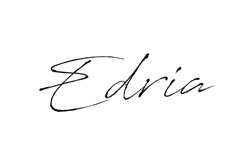 Design your own signature with our free online signature maker. With this signature software, you can create a handwritten (Antro_Vectra) signature for name Edria. Edria signature style 6 images and pictures png