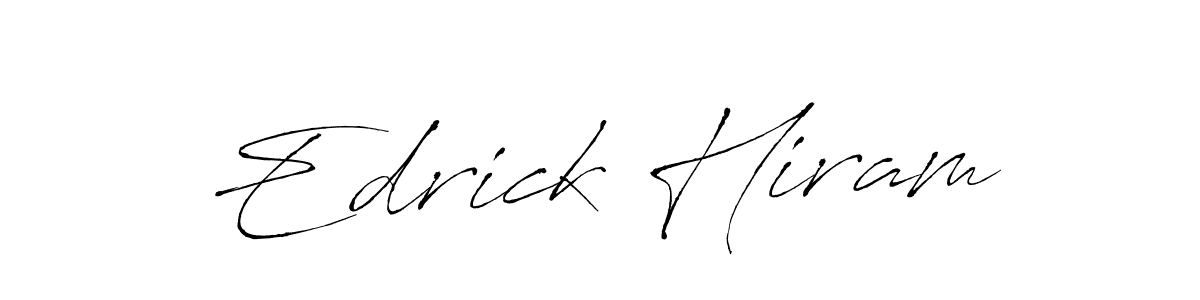 Similarly Antro_Vectra is the best handwritten signature design. Signature creator online .You can use it as an online autograph creator for name Edrick Hiram. Edrick Hiram signature style 6 images and pictures png