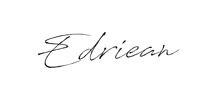 Create a beautiful signature design for name Edriean. With this signature (Antro_Vectra) fonts, you can make a handwritten signature for free. Edriean signature style 6 images and pictures png