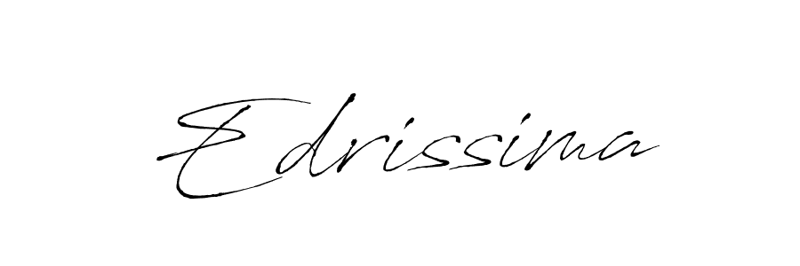 Make a beautiful signature design for name Edrissima. With this signature (Antro_Vectra) style, you can create a handwritten signature for free. Edrissima signature style 6 images and pictures png