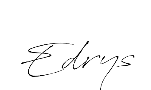 Design your own signature with our free online signature maker. With this signature software, you can create a handwritten (Antro_Vectra) signature for name Edrys. Edrys signature style 6 images and pictures png
