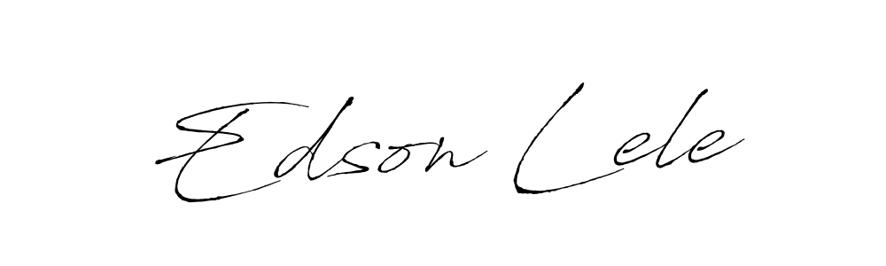 Use a signature maker to create a handwritten signature online. With this signature software, you can design (Antro_Vectra) your own signature for name Edson Lele. Edson Lele signature style 6 images and pictures png