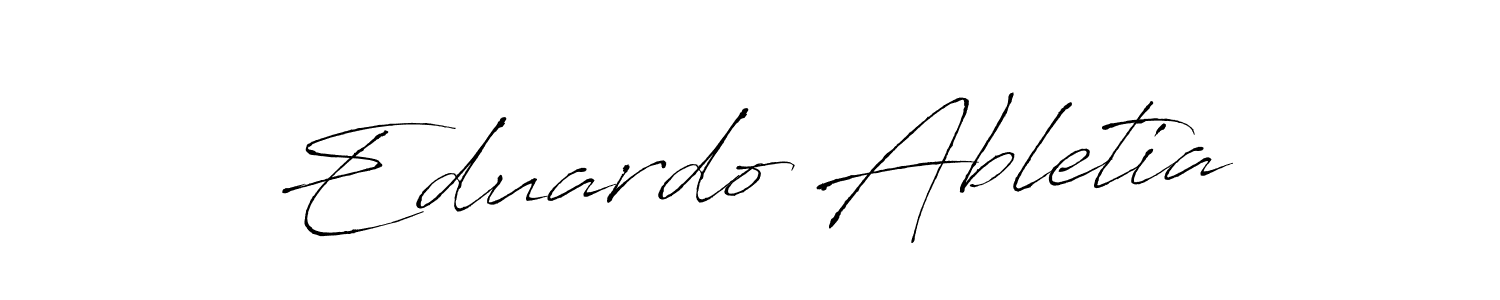 Design your own signature with our free online signature maker. With this signature software, you can create a handwritten (Antro_Vectra) signature for name Eduardo Abletia. Eduardo Abletia signature style 6 images and pictures png