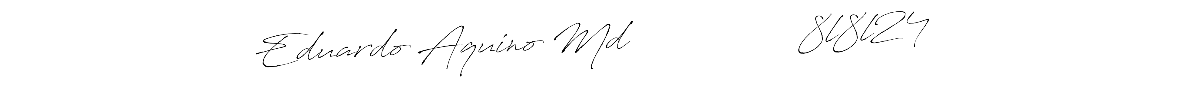 The best way (Antro_Vectra) to make a short signature is to pick only two or three words in your name. The name Eduardo Aquino Md                8l8l24 include a total of six letters. For converting this name. Eduardo Aquino Md                8l8l24 signature style 6 images and pictures png