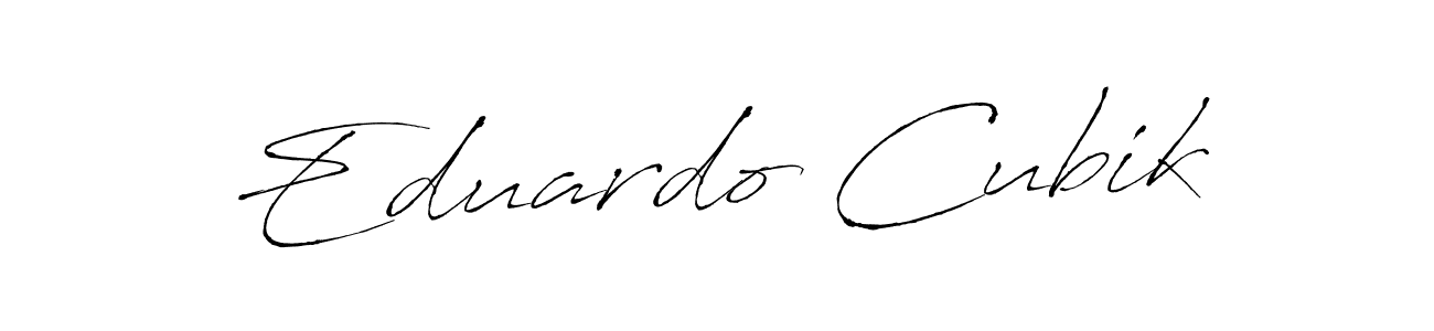 Best and Professional Signature Style for Eduardo Cubik. Antro_Vectra Best Signature Style Collection. Eduardo Cubik signature style 6 images and pictures png