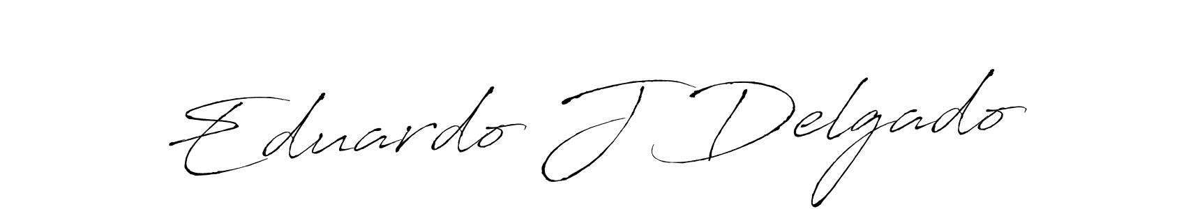 Make a beautiful signature design for name Eduardo J Delgado. With this signature (Antro_Vectra) style, you can create a handwritten signature for free. Eduardo J Delgado signature style 6 images and pictures png