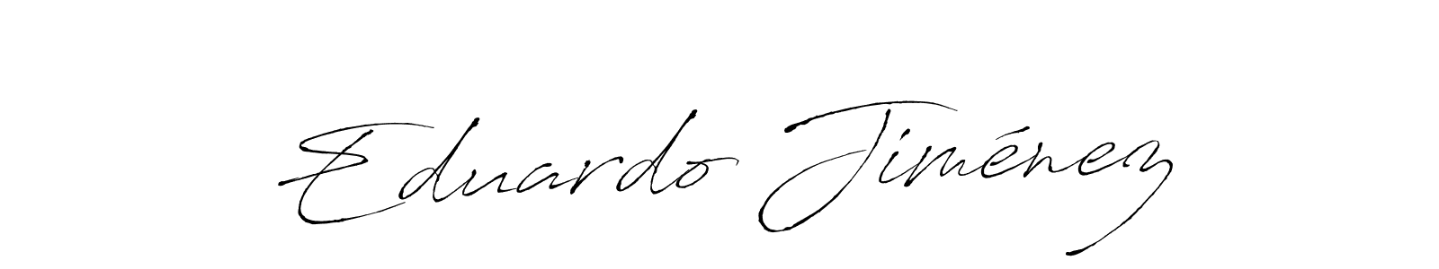 How to make Eduardo Jiménez name signature. Use Antro_Vectra style for creating short signs online. This is the latest handwritten sign. Eduardo Jiménez signature style 6 images and pictures png