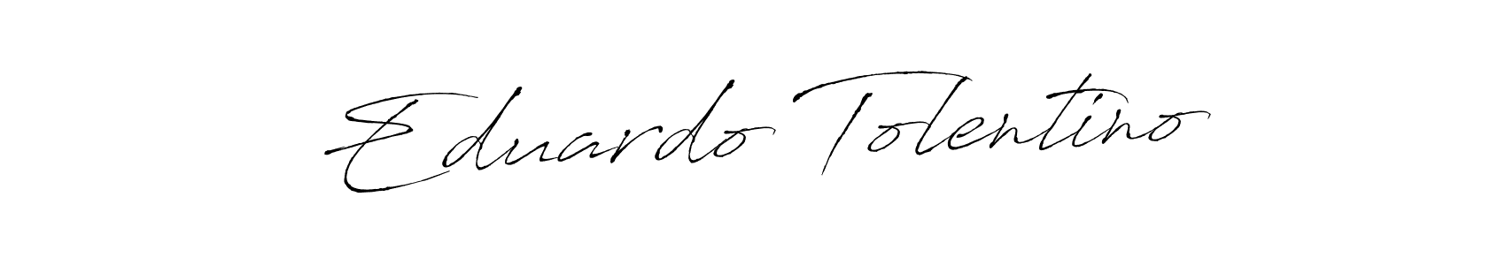 Design your own signature with our free online signature maker. With this signature software, you can create a handwritten (Antro_Vectra) signature for name Eduardo Tolentino. Eduardo Tolentino signature style 6 images and pictures png