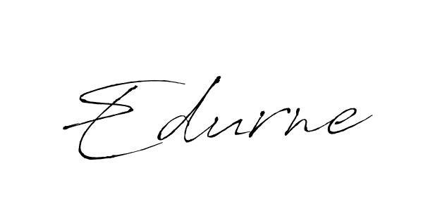 Use a signature maker to create a handwritten signature online. With this signature software, you can design (Antro_Vectra) your own signature for name Edurne. Edurne signature style 6 images and pictures png