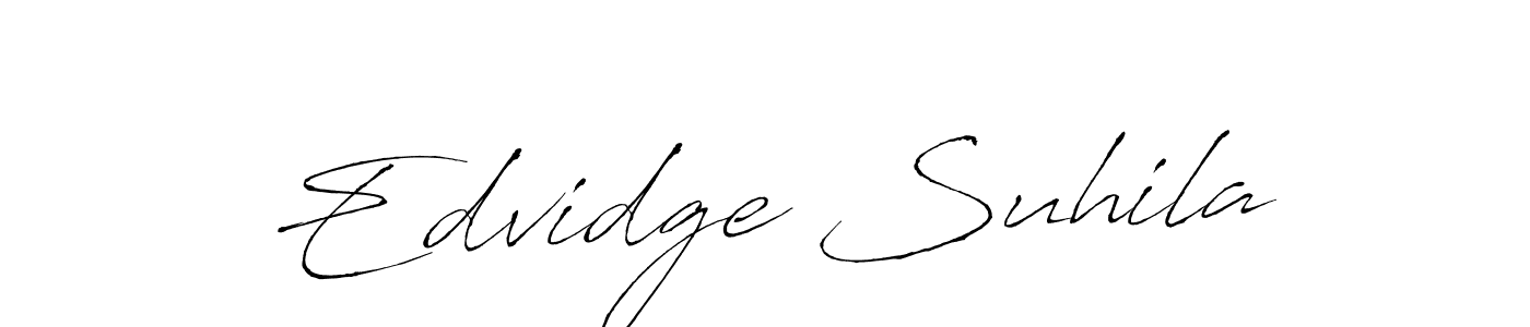 Use a signature maker to create a handwritten signature online. With this signature software, you can design (Antro_Vectra) your own signature for name Edvidge Suhila. Edvidge Suhila signature style 6 images and pictures png