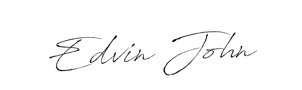 Design your own signature with our free online signature maker. With this signature software, you can create a handwritten (Antro_Vectra) signature for name Edvin John. Edvin John signature style 6 images and pictures png