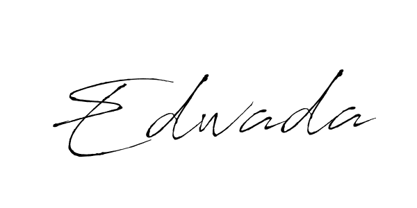 Use a signature maker to create a handwritten signature online. With this signature software, you can design (Antro_Vectra) your own signature for name Edwada. Edwada signature style 6 images and pictures png