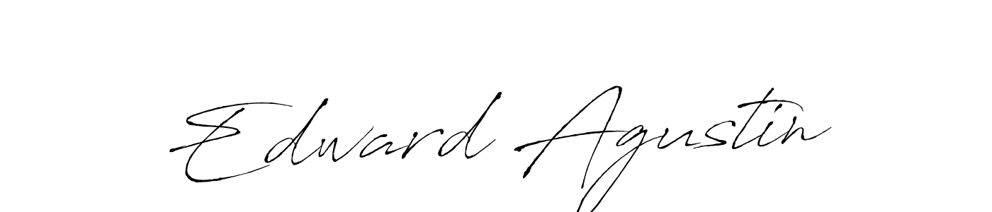 Design your own signature with our free online signature maker. With this signature software, you can create a handwritten (Antro_Vectra) signature for name Edward Agustin. Edward Agustin signature style 6 images and pictures png