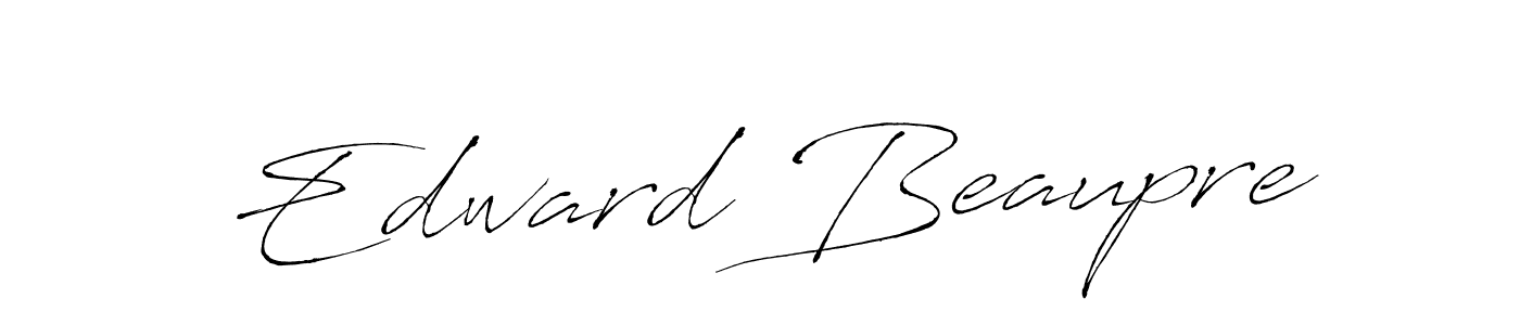 Edward Beaupre stylish signature style. Best Handwritten Sign (Antro_Vectra) for my name. Handwritten Signature Collection Ideas for my name Edward Beaupre. Edward Beaupre signature style 6 images and pictures png