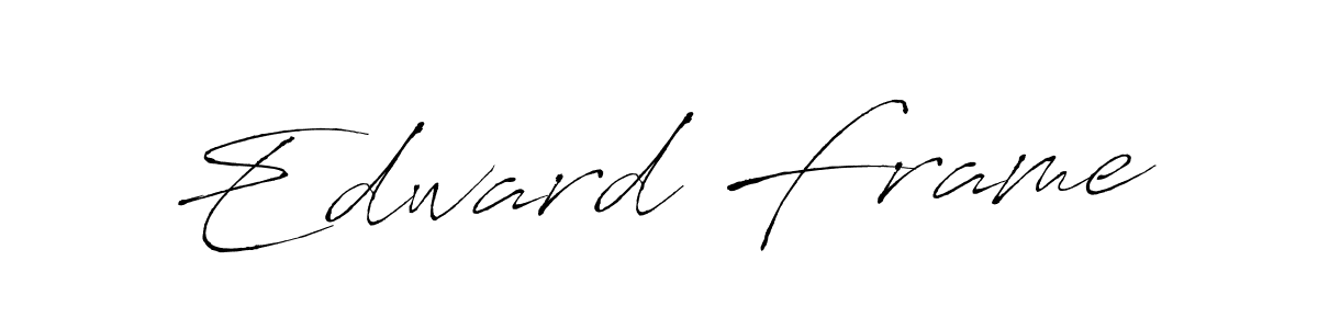 Design your own signature with our free online signature maker. With this signature software, you can create a handwritten (Antro_Vectra) signature for name Edward Frame. Edward Frame signature style 6 images and pictures png