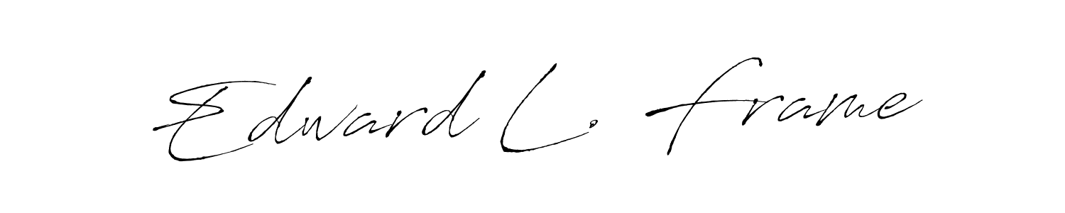 Similarly Antro_Vectra is the best handwritten signature design. Signature creator online .You can use it as an online autograph creator for name Edward L. Frame. Edward L. Frame signature style 6 images and pictures png