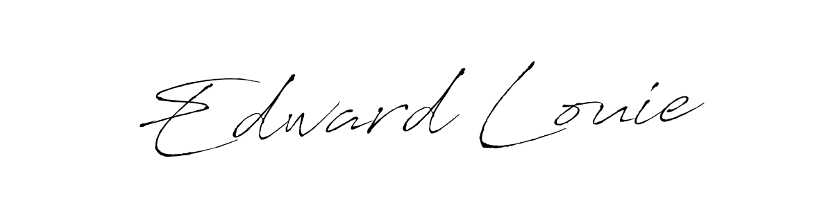 It looks lik you need a new signature style for name Edward Louie. Design unique handwritten (Antro_Vectra) signature with our free signature maker in just a few clicks. Edward Louie signature style 6 images and pictures png