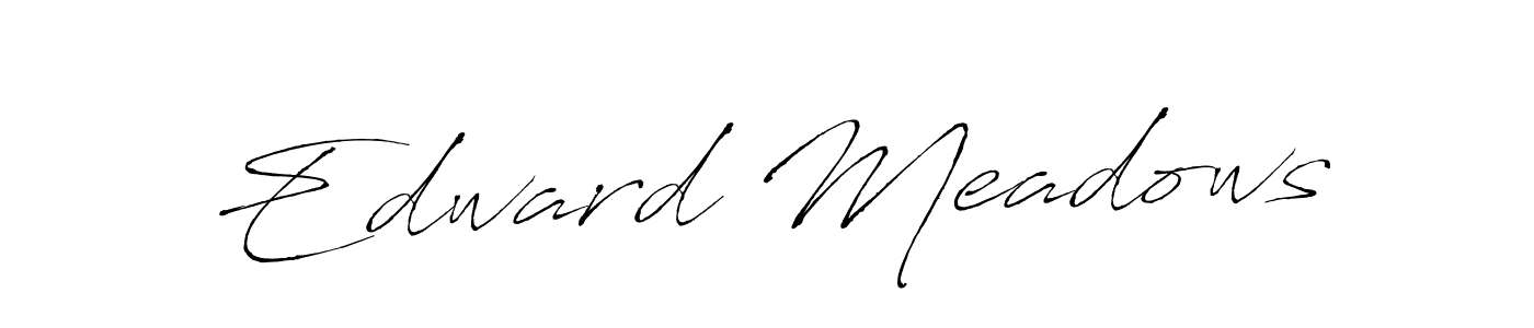 The best way (Antro_Vectra) to make a short signature is to pick only two or three words in your name. The name Edward Meadows include a total of six letters. For converting this name. Edward Meadows signature style 6 images and pictures png