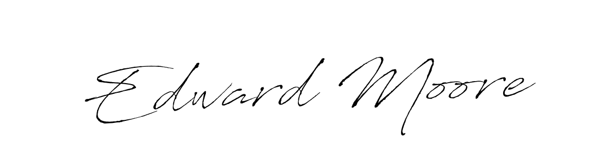 Make a beautiful signature design for name Edward Moore. With this signature (Antro_Vectra) style, you can create a handwritten signature for free. Edward Moore signature style 6 images and pictures png