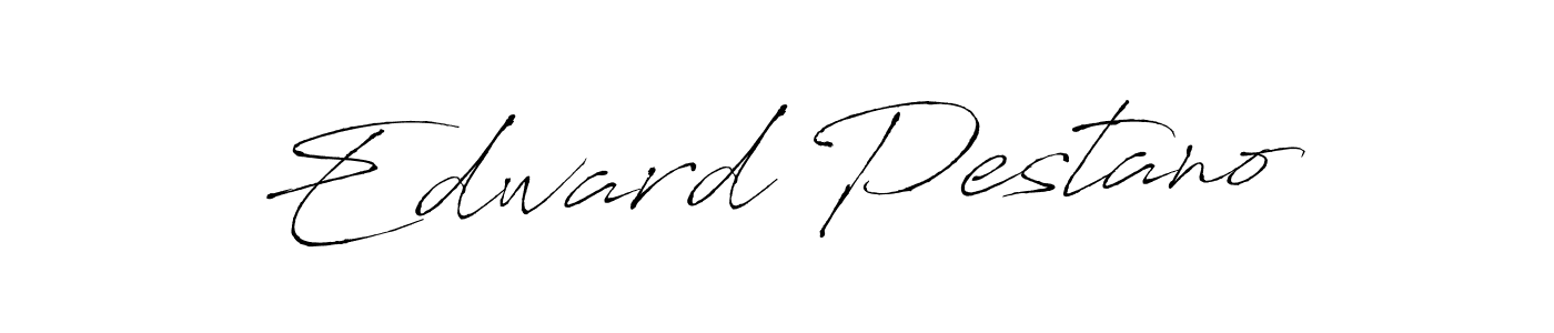 How to make Edward Pestano name signature. Use Antro_Vectra style for creating short signs online. This is the latest handwritten sign. Edward Pestano signature style 6 images and pictures png