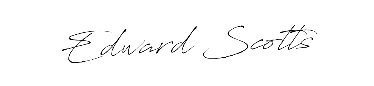 Edward Scotts stylish signature style. Best Handwritten Sign (Antro_Vectra) for my name. Handwritten Signature Collection Ideas for my name Edward Scotts. Edward Scotts signature style 6 images and pictures png