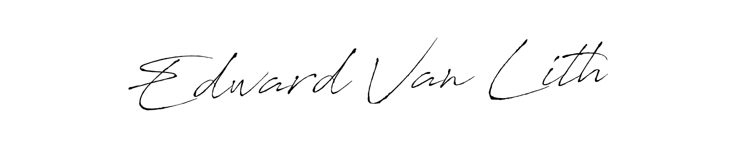 Edward Van Lith stylish signature style. Best Handwritten Sign (Antro_Vectra) for my name. Handwritten Signature Collection Ideas for my name Edward Van Lith. Edward Van Lith signature style 6 images and pictures png